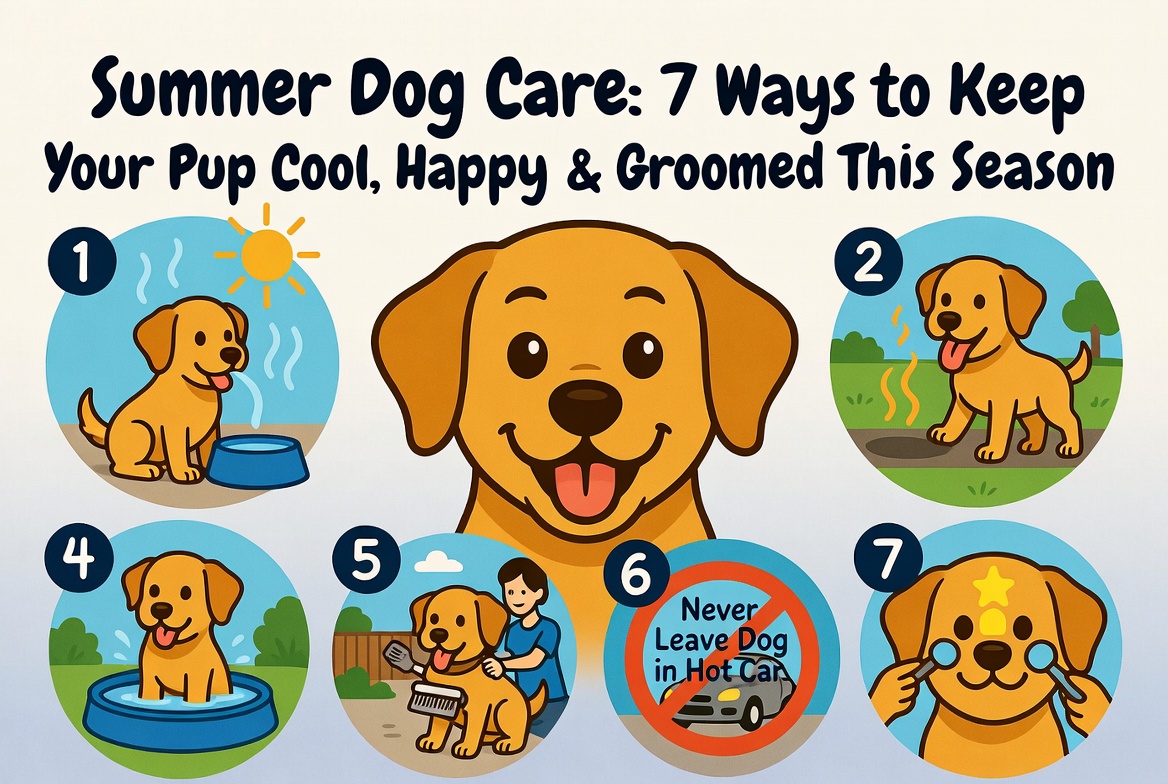 Summer Dog Care: 7 Ways to Keep Your Pup Cool, Happy & Groomed This Season