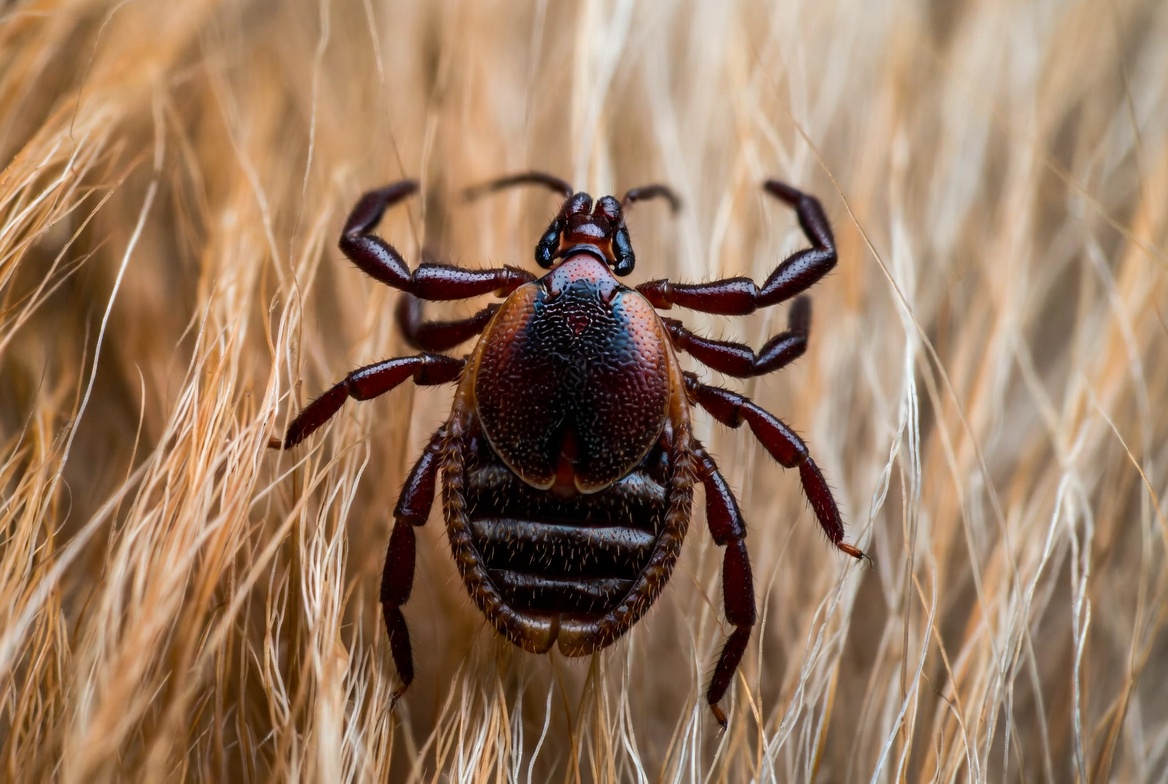 tick on dog fur close up what ticks look like