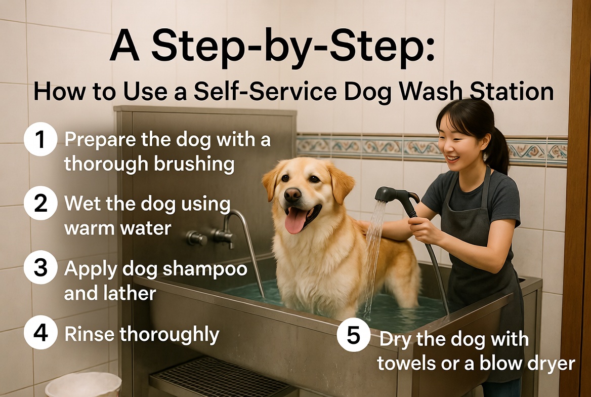 husky self service dog wash blow dry shedding