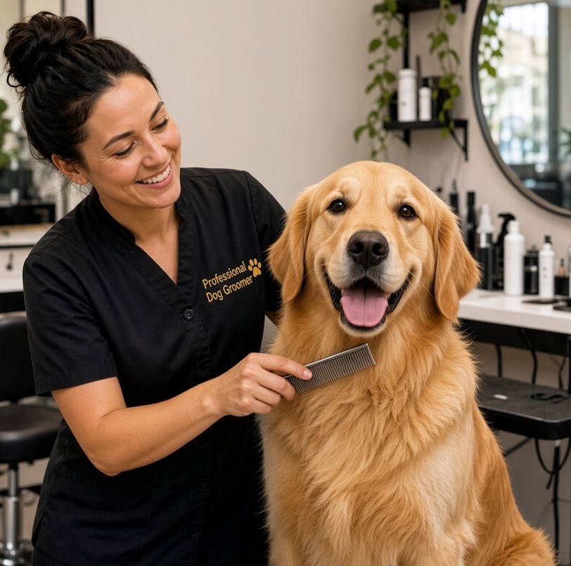 five star dog grooming experience gentle handling