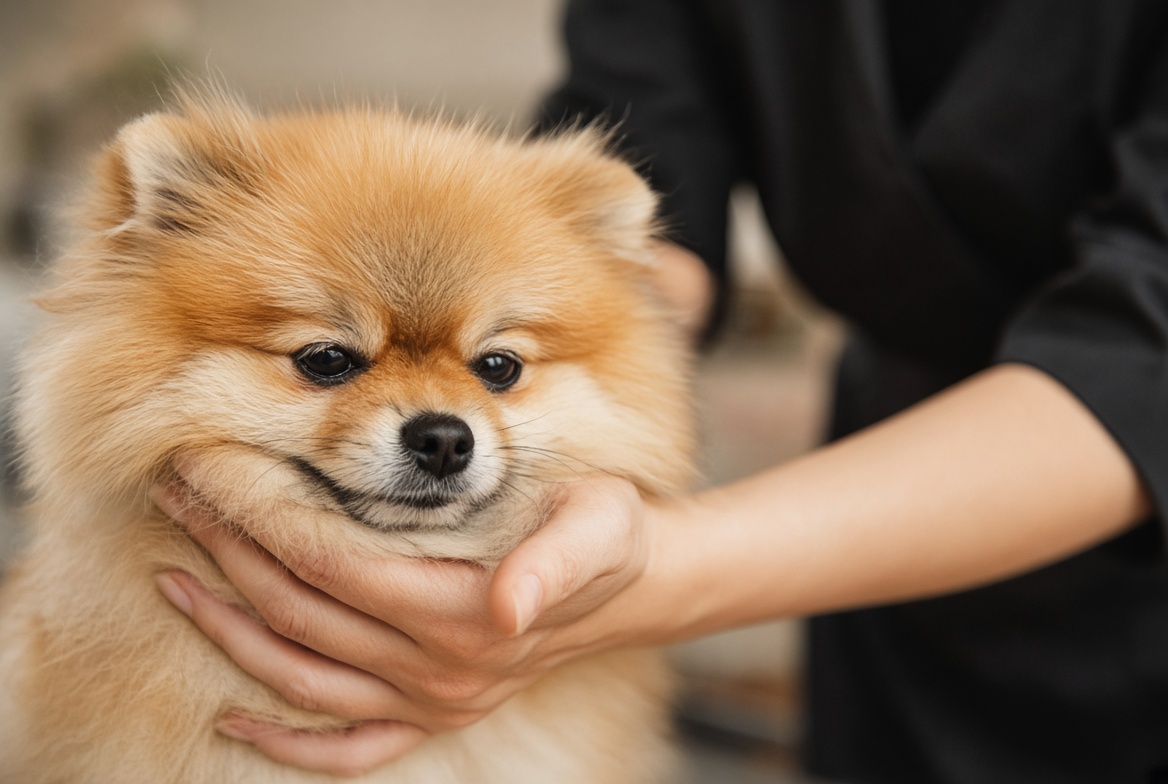 gentle dog groomer trustworthy professional handling